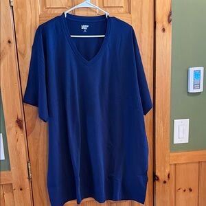 NWT Lands' End Men’s V Neck Undershirts, 3 Pack, Navy, White and Black, Sz XXL.